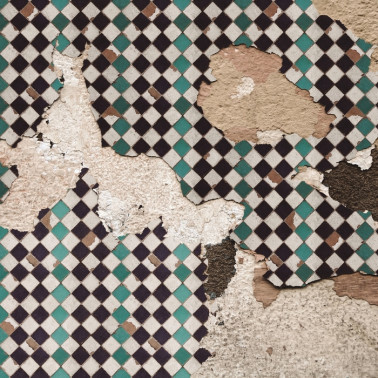 Carta da Parati 6500311 TILES BROKEN WALL TURQUOISE - COORDONNE