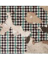 Wallpaper 6500311 TILES BROKEN WALL TURQUOISE - COORDONNE