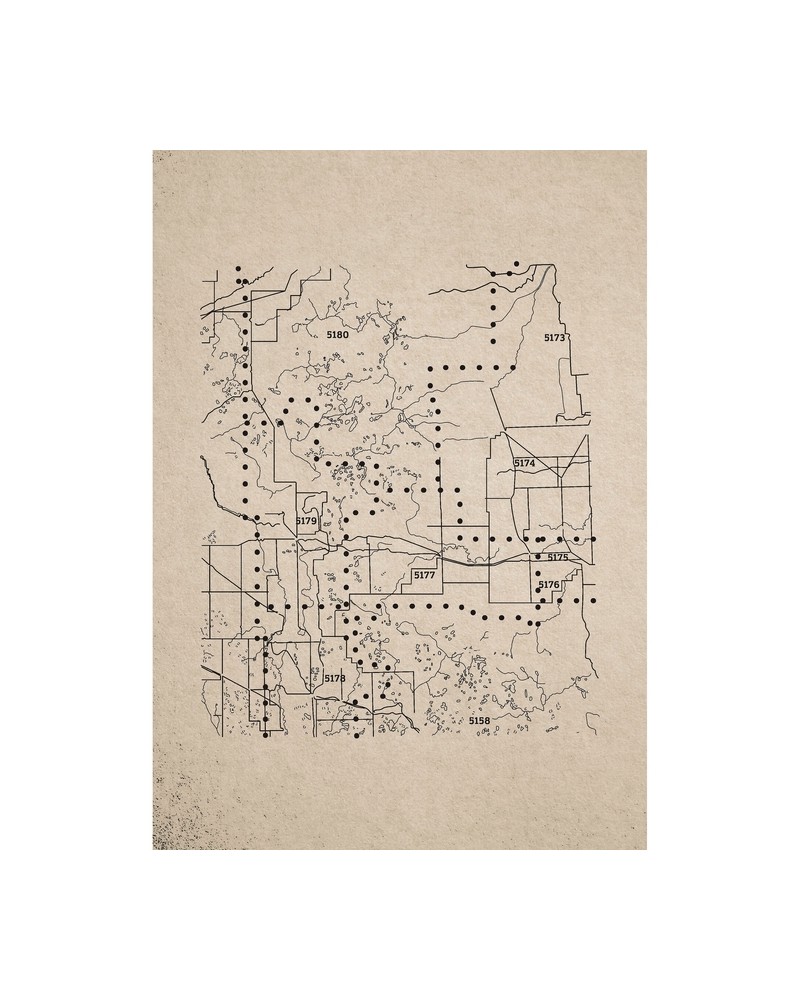 Carta da Parati 6500502 DOTS MAP - COORDONNE Carta da Parati 6500502 DOTS MAP - COORDONNE