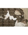 Papier peint 6500310 TILES BROKEN WALL BROWN - COORDONNE