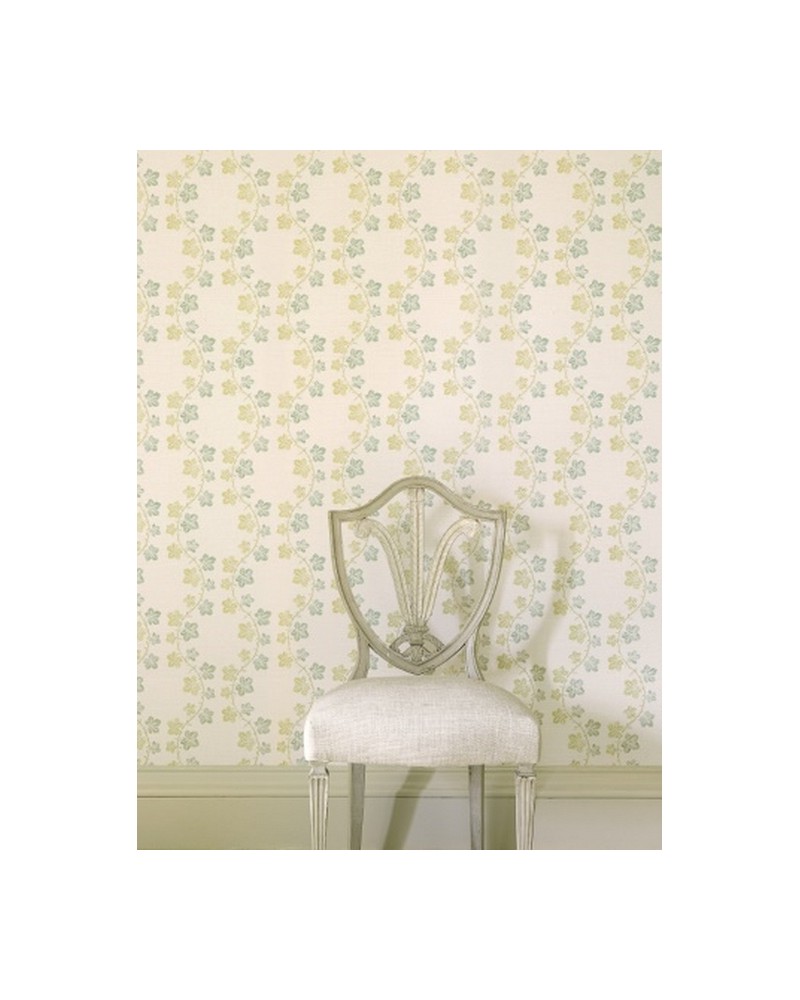 Papier peint CFW7177-04 LOTTA Pale Aqua - COLEFAX AND FOWLER
