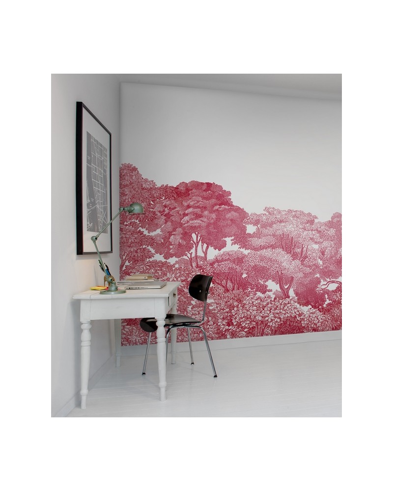 Carta da Parati R13056-8 BELLEWOOD CRIMSON TOILE - REBEL WALLS