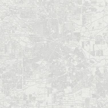 Carta da Parati 6800302 URBAN MAP WHITE - COORDONNE