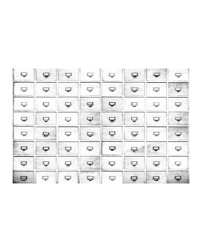 Papel de parede 6800509 DRAWERS WHITE - COORDONNE Papel de parede 6800509 DRAWERS WHITE - COORDONNE