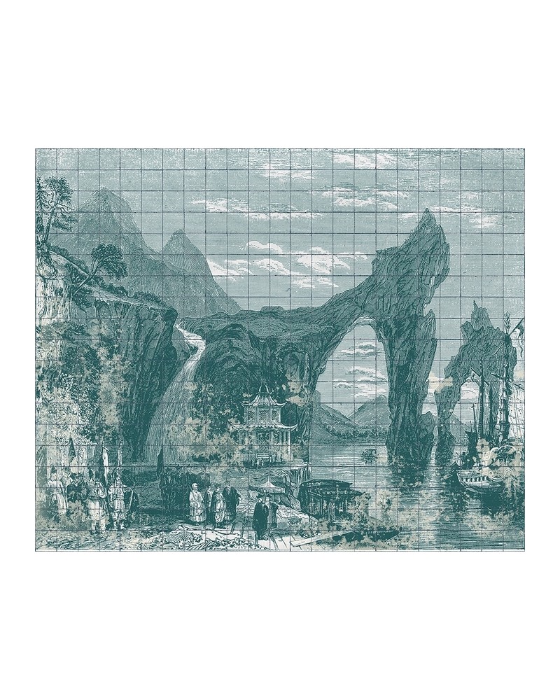 Papel Pintado 6800608 ILLUSTRATION TILES EMERALD - COORDONNE Papel Pintado 6800608 ILLUSTRATION TILES EMERALD - COORDONNE