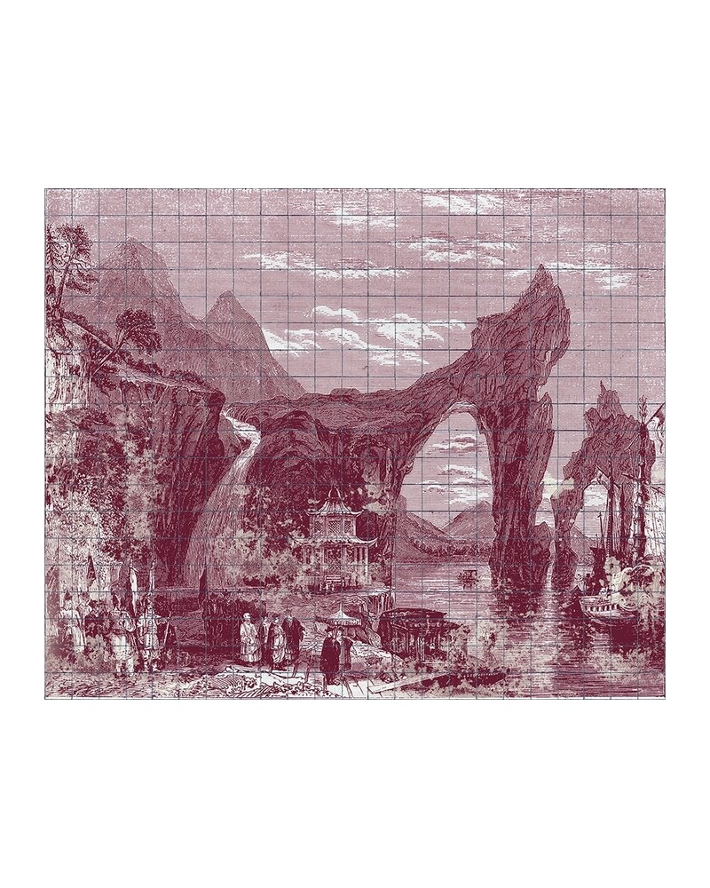 Wallpaper 6800609 ILLUSTRATION TILES WINE - COORDONNE Wallpaper 6800609 ILLUSTRATION TILES WINE - COORDONNE