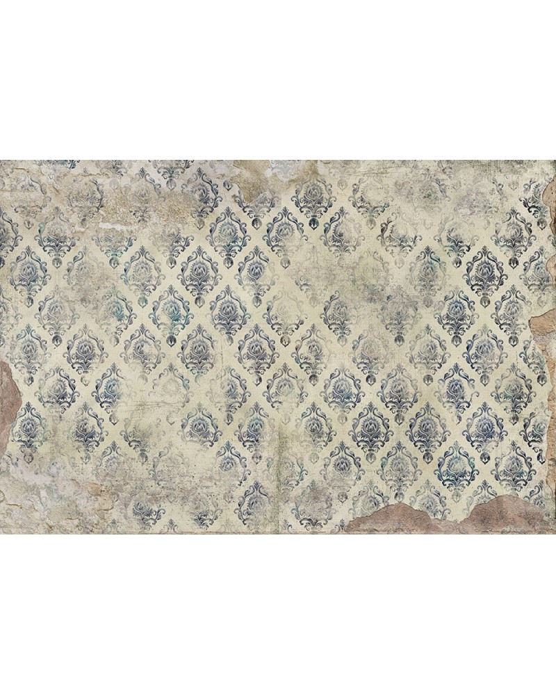 Carta da Parati 6800624 BROKEN DAMASK BLUE - COORDONNE