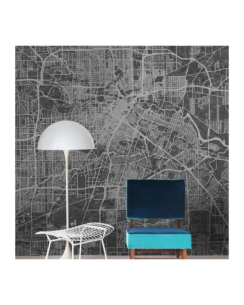 Papel Pintado 6800301 URBAN MAP BLACK - COORDONNE
