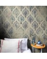 Carta da Parati 6800624 BROKEN DAMASK BLUE - COORDONNE