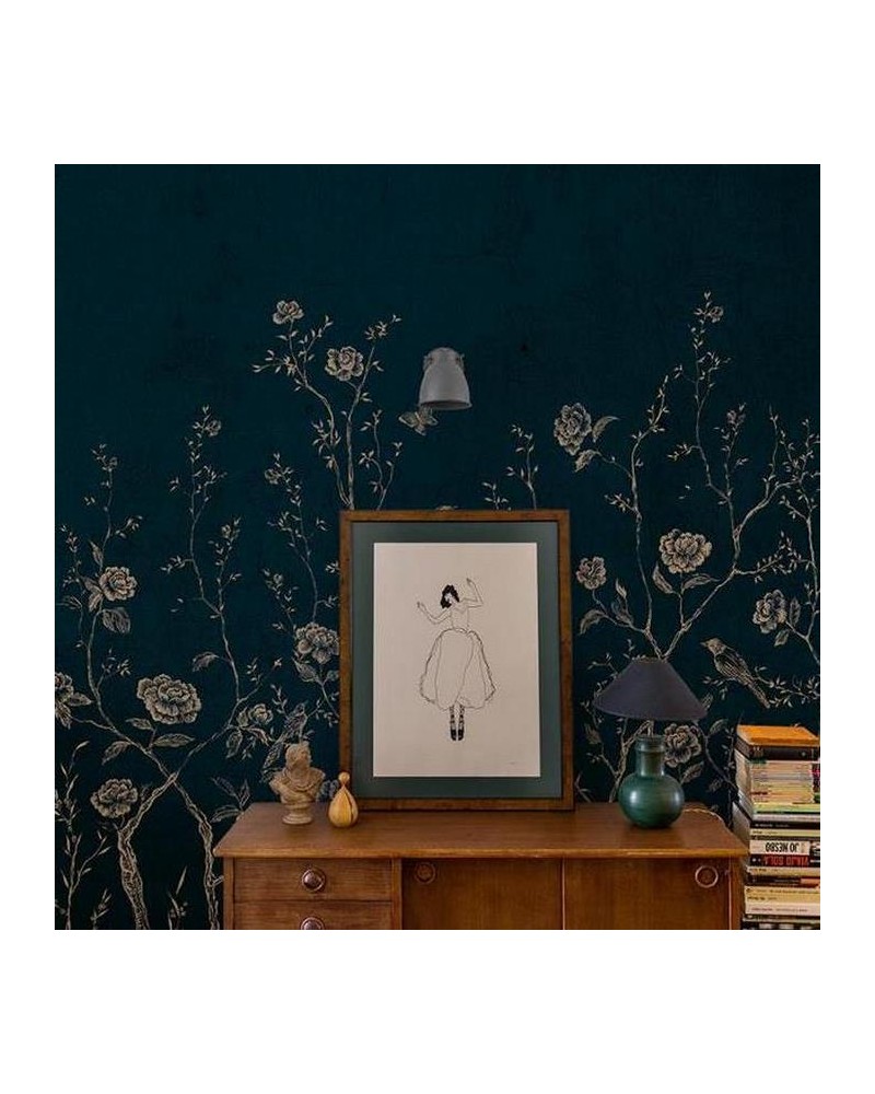Papier peint 6800732 CHINOISERIE 2.0 BLUE - COORDONNE