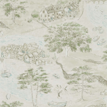 Papel Pintado SEA HOUSES DEBB216490 - Sanderson