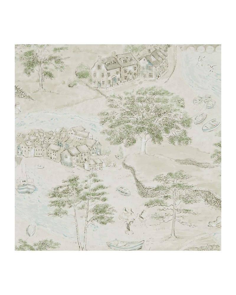 Papel Pintado SEA HOUSES DEBB216490 - Sanderson Papel Pintado SEA HOUSES DEBB216490 - Sanderson