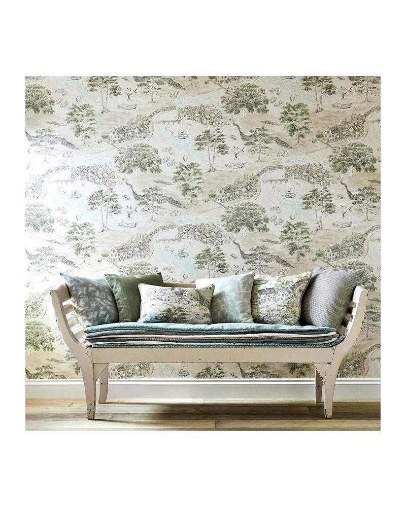 Wallpaper SEA HOUSES DEBB216491 - Sanderson