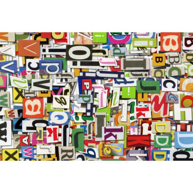 Carta da Parati R10481 Magazine Letters - REBEL WALLS