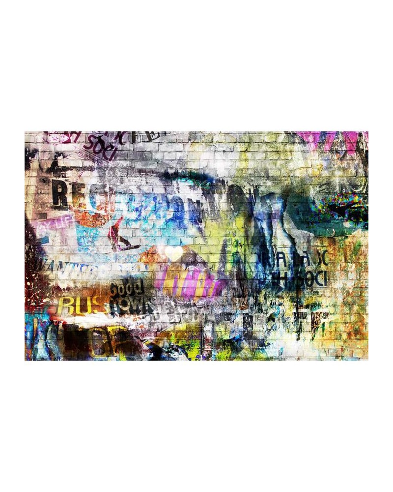 Carta da Parati R10572 Street Art, brick wall - REBEL WALLS Carta da Parati R10572 Street Art, brick wall - REBEL WALLS