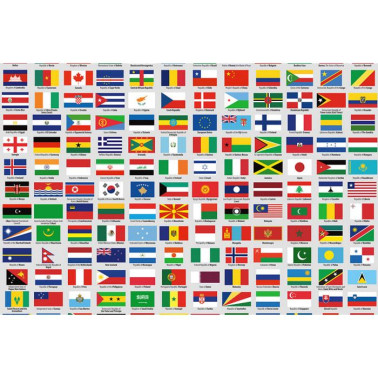 Carta da Parati R10741 Flags of Sovereign States - REBEL WALLS