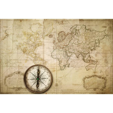 Carta da Parati R10761 Du Globe Terres - REBEL WALLS