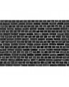 Papel de parede R10962 Brick Wall, black - REBEL WALLS