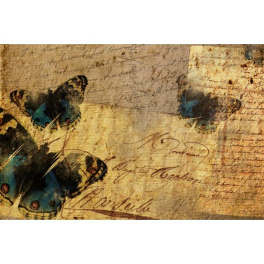 Carta da Parati R12121 Butterfly Letter - REBEL WALLS
