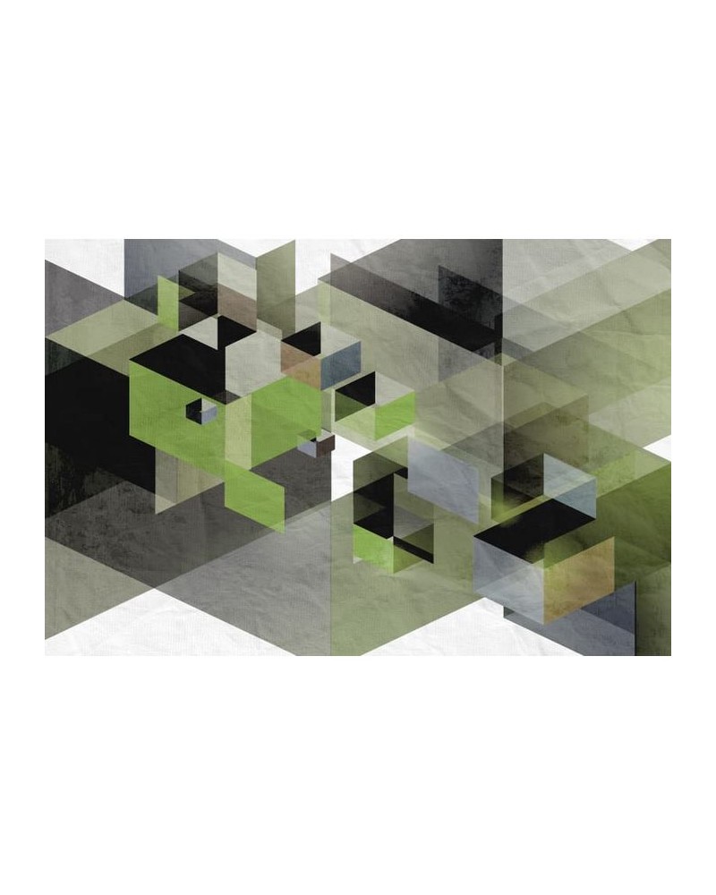Tapete R12314 Fractal, green - REBEL WALLS Tapete R12314 Fractal, green - REBEL WALLS
