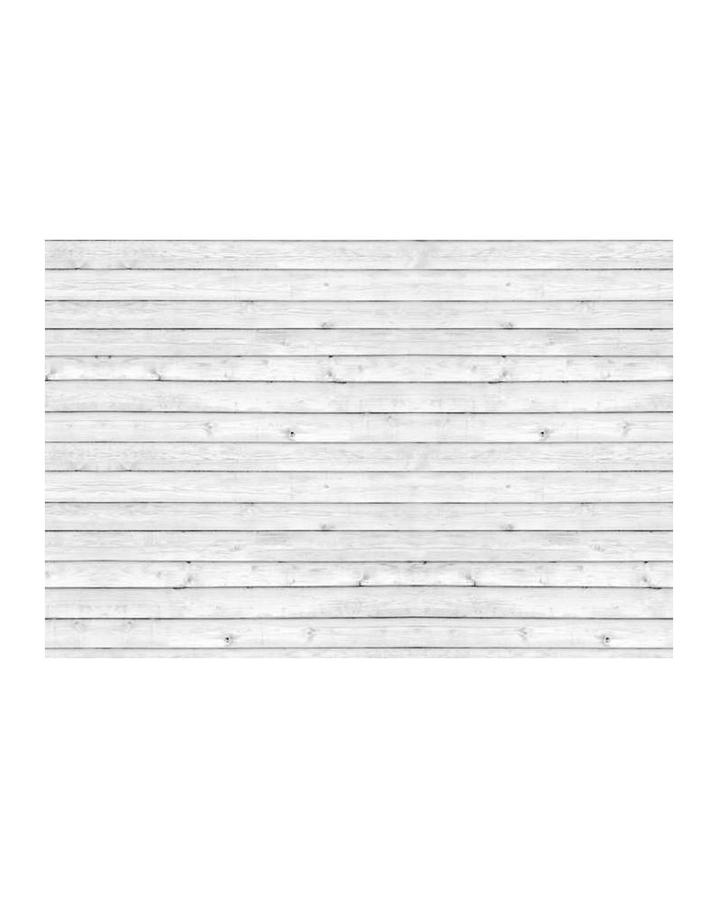 Papel de parede R12582 Horizontal Boards, white - REBEL WALLS Papel de parede R12582 Horizontal Boards, white - REBEL WALLS