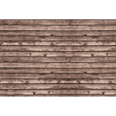 Wallpaper R12583 Horizontal Boards, brown - REBEL WALLS