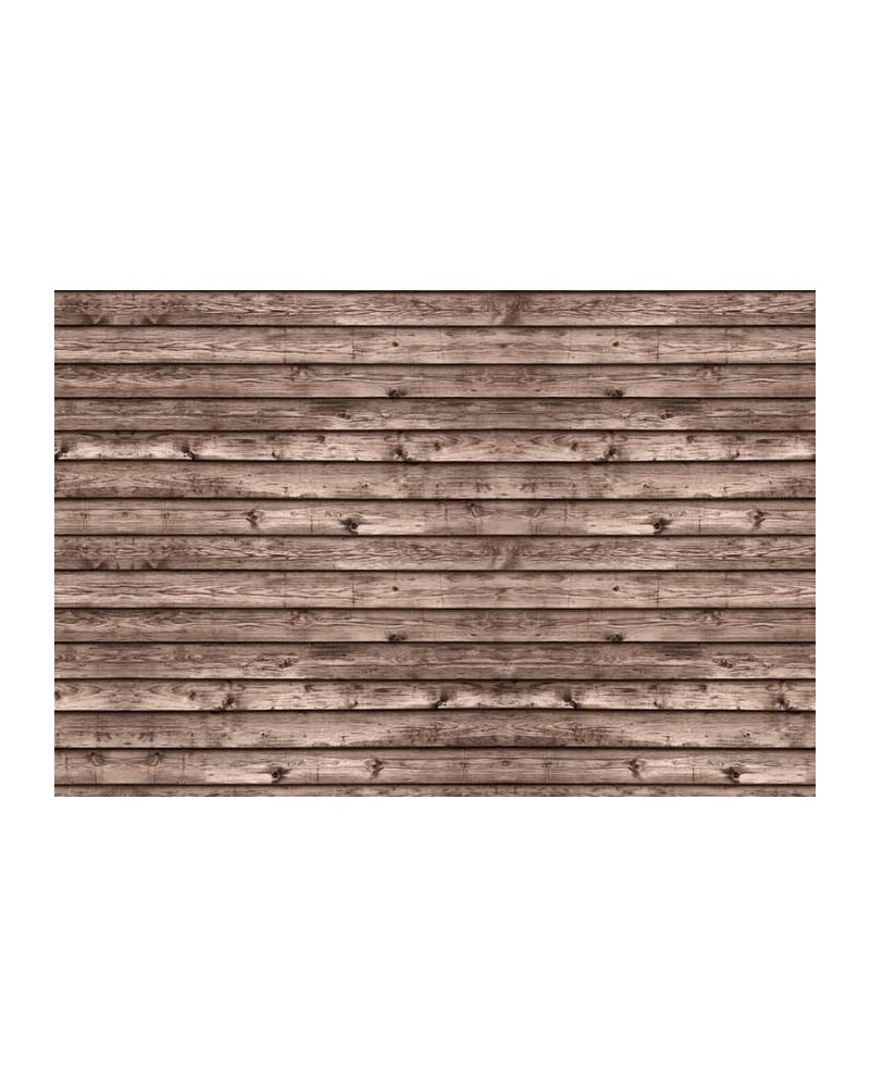 Papel de parede R12583 Horizontal Boards, brown - REBEL WALLS Papel de parede R12583 Horizontal Boards, brown - REBEL WALLS