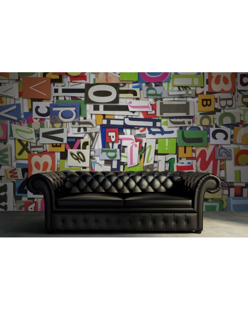 Carta da Parati R10481 Magazine Letters - REBEL WALLS
