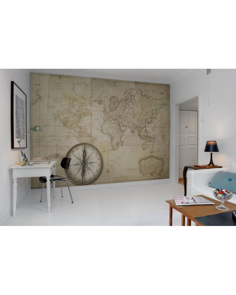 Carta da Parati R10761 Du Globe Terres - REBEL WALLS
