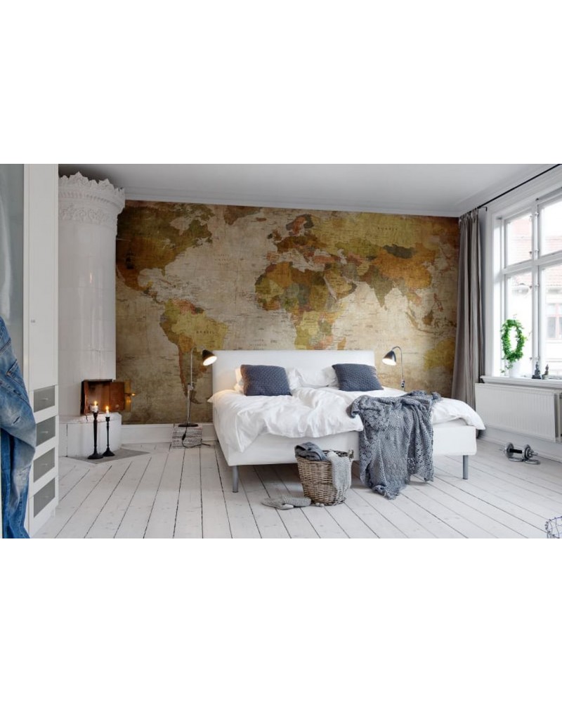 Wallpaper R10771 World Map - REBEL WALLS