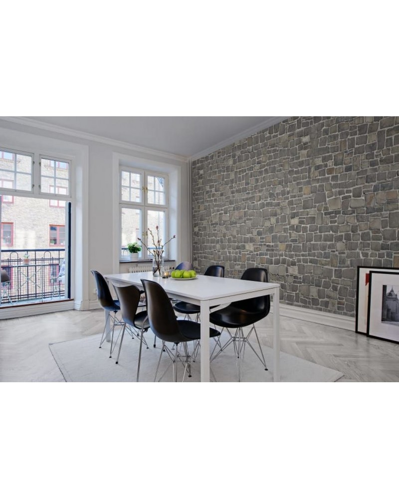 Carta da Parati R10871 Stonewall, brown - REBEL WALLS
