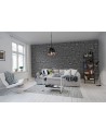 Papier peint R10872 Stonewall, black - REBEL WALLS