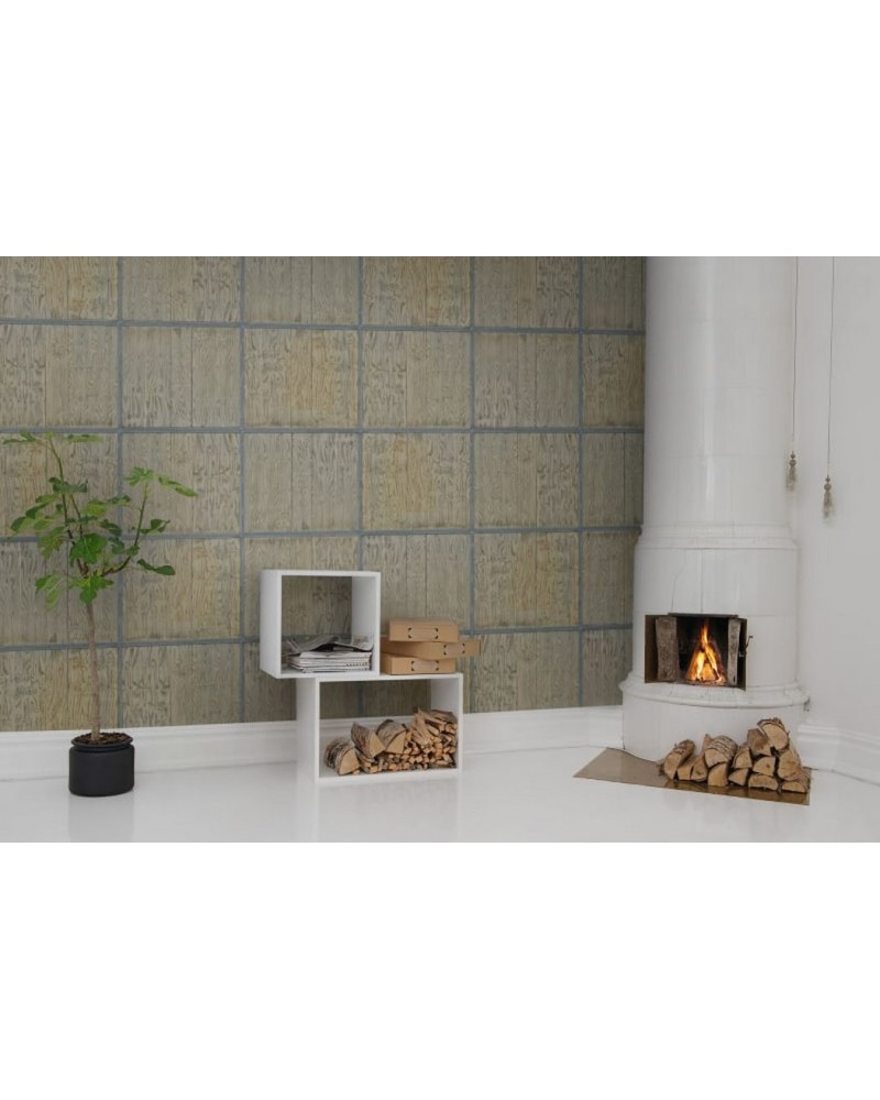 Papier peint R10971 Wooden Frames - REBEL WALLS