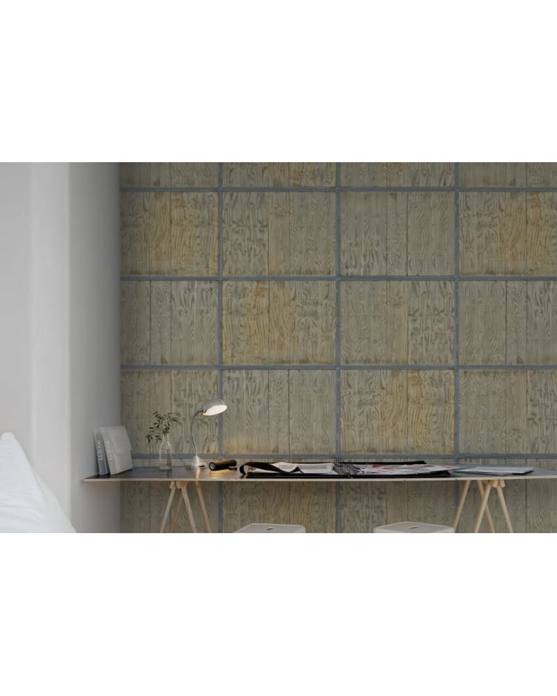 Papel de parede R10971 Wooden Frames - REBEL WALLS