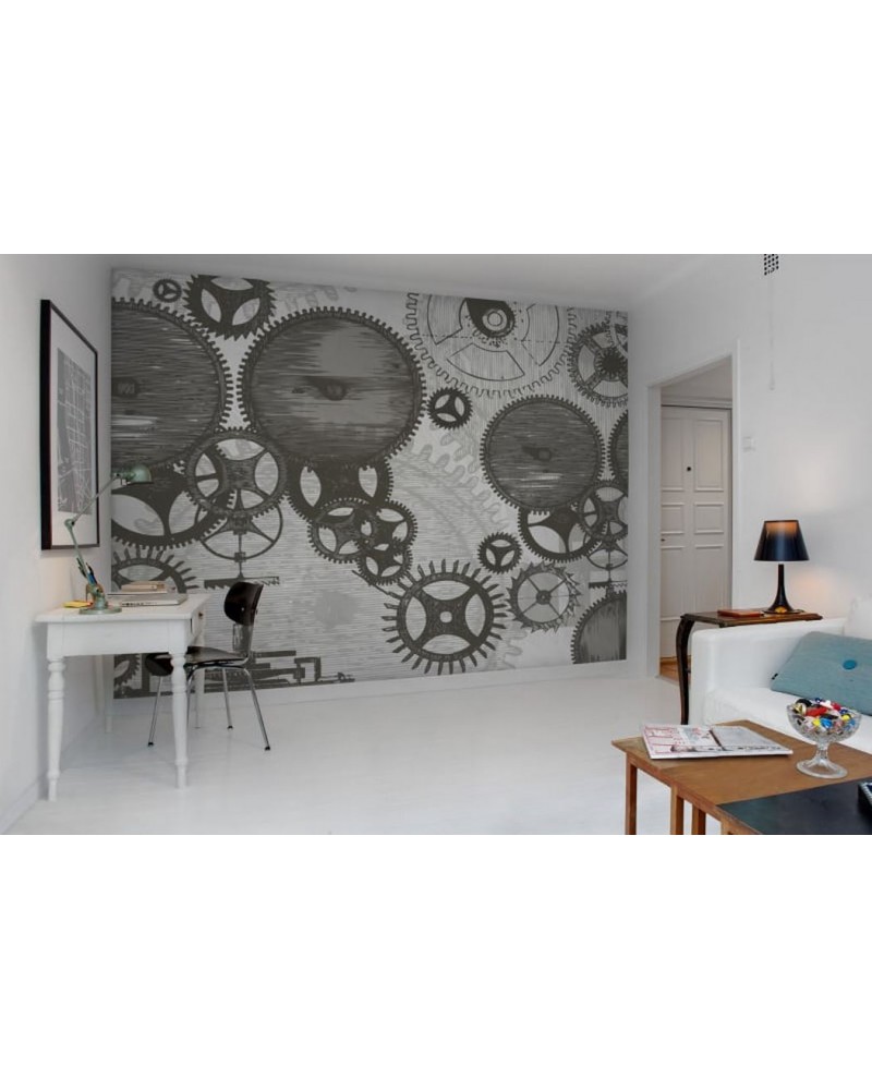 Carta da Parati R12271 Cogwheel - REBEL WALLS