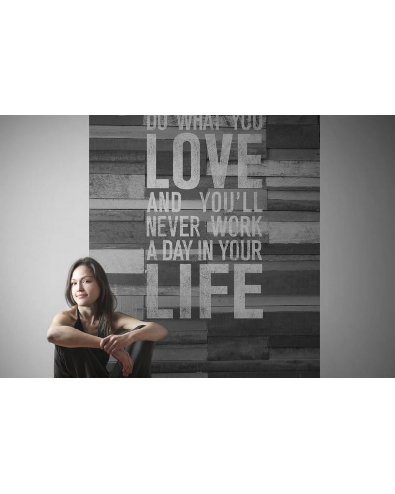Papel de parede R12403 Quotes, wood wall - REBEL WALLS