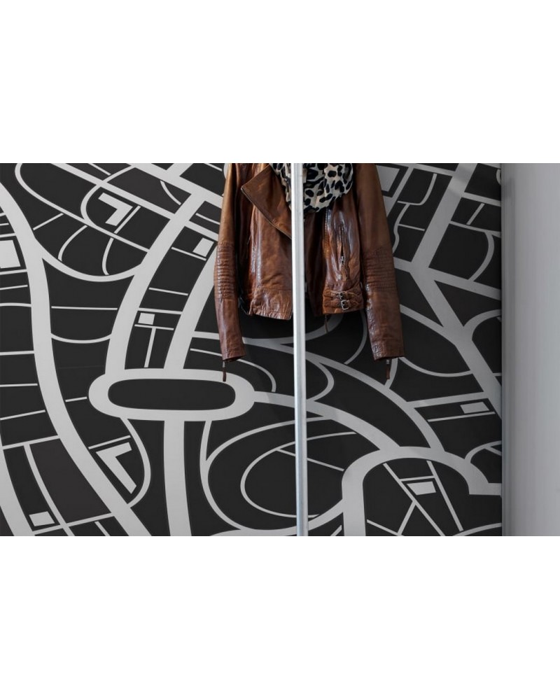 Tapete R12432 Roadways, black&white - REBEL WALLS