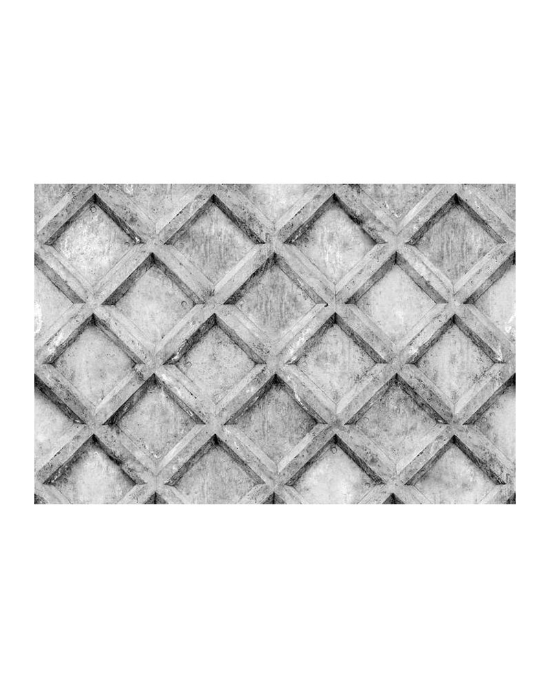 Carta da Parati R12782 Concrete Trellis, grey - REBEL WALLS Carta da Parati R12782 Concrete Trellis, grey - REBEL WALLS