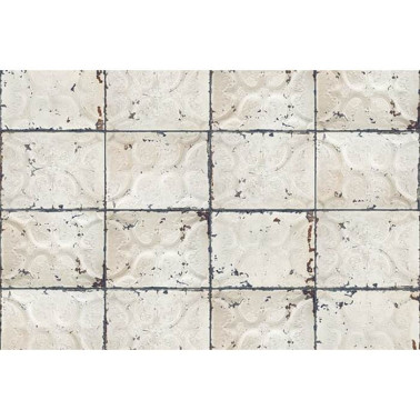 Carta da Parati R12851 Tin Plates, Ontario - REBEL WALLS