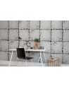 Wallpaper R12802 Tin Plates, Nebraska, white - REBEL WALLS