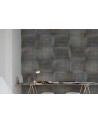 Carta da Parati R12852 Tin Plates, Ontario, black - REBEL WALLS