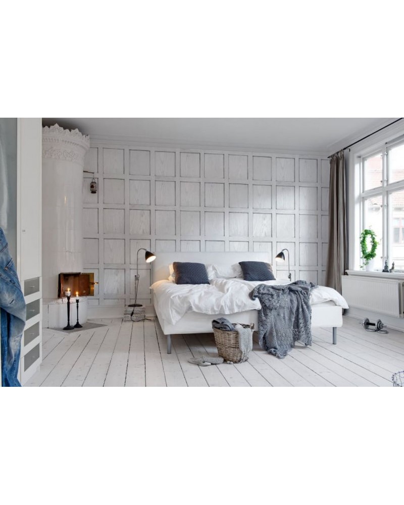 Wallpaper R12882 Panel, white - REBEL WALLS