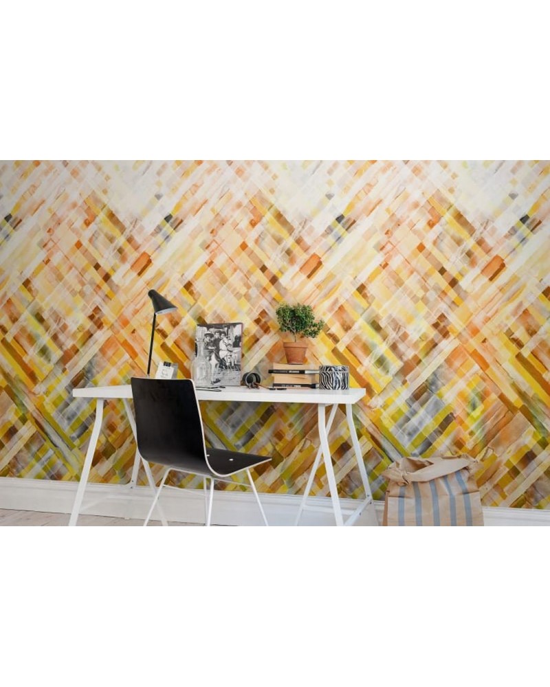 Wallpaper R12891 Dream Weaver, yellow - REBEL WALLS
