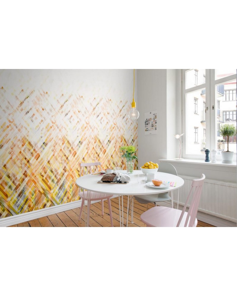 Wallpaper R12891 Dream Weaver, yellow - REBEL WALLS