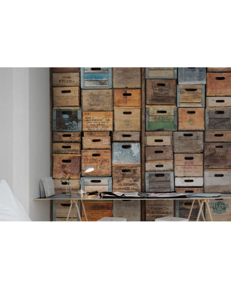 Wallpaper R12901 Industriel Urban Farm L.A. - REBEL WALLS