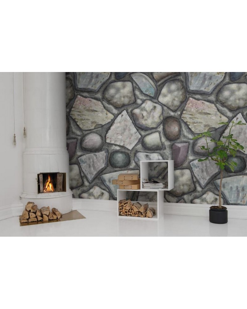 Carta da Parati R12931 Stones - REBEL WALLS