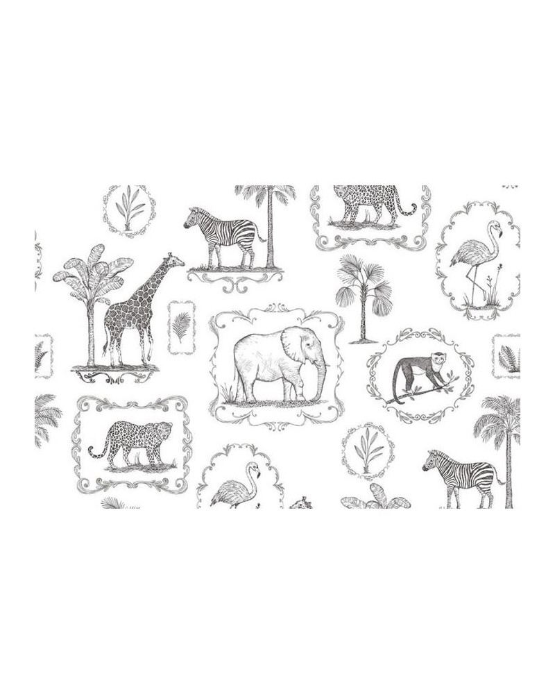 Wallpaper R15271 Animal Party - REBEL WALLS Wallpaper R15271 Animal Party - REBEL WALLS