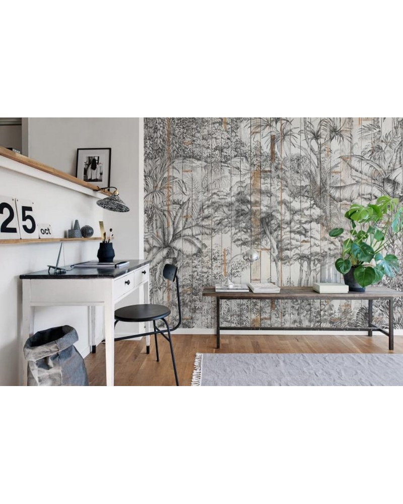 Papel Pintado R14702 Secret Garden, Bali Boards - REBEL WALLS