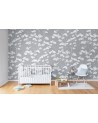 Papel Pintado R15332 Animal Tree, Grey - REBEL WALLS
