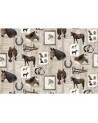 Papier peint R15551 Parisian Panels, Dip Dye Yellow - REBEL WALLS